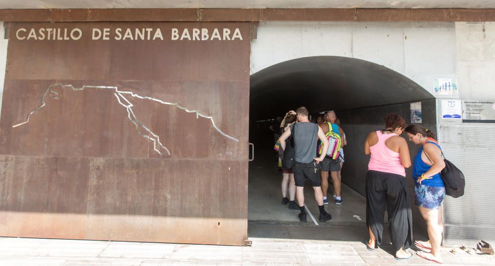 El ascensor del Castillo de Santa Bárbara y su undécima avería.