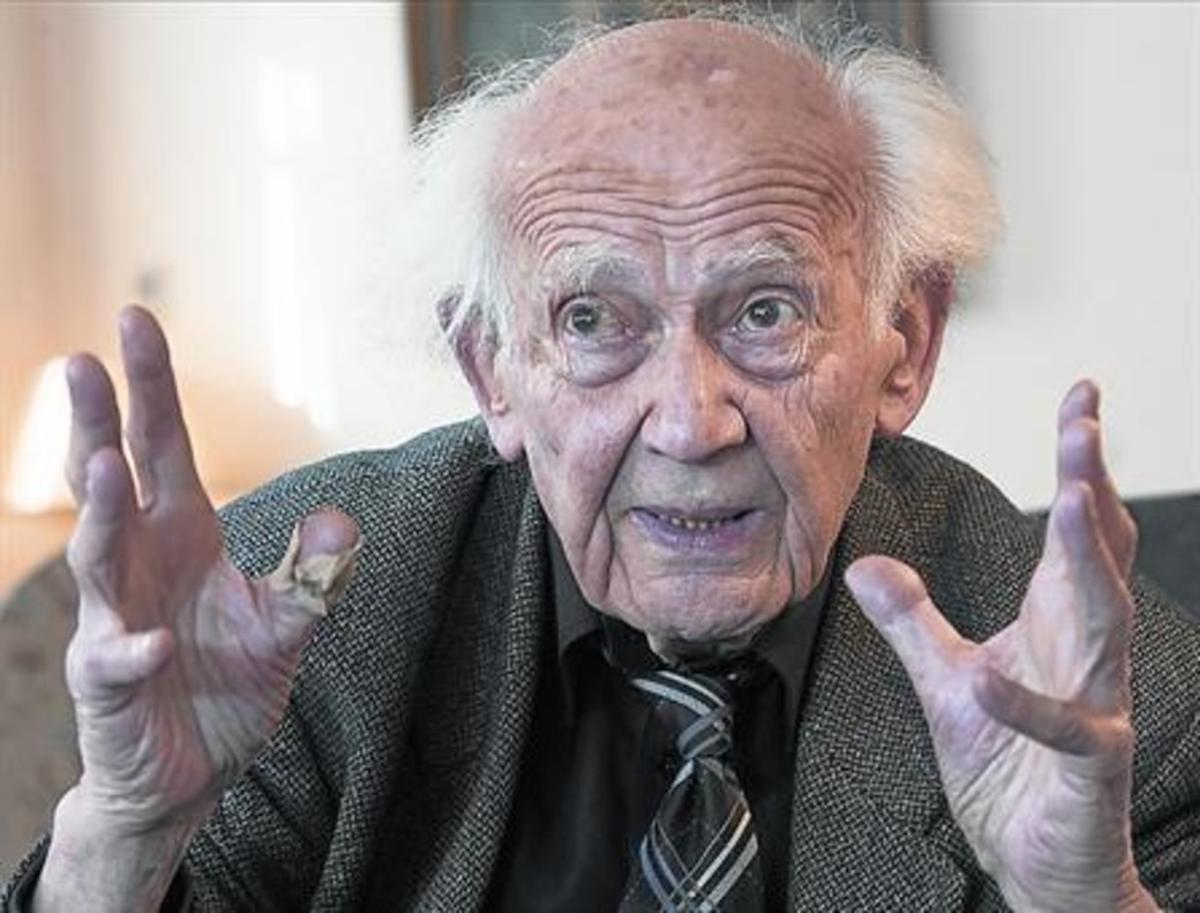 El sociólogo polaco Zygmunt Bauman, durante la entrevista que concedió a este diario en febrero del 2014.