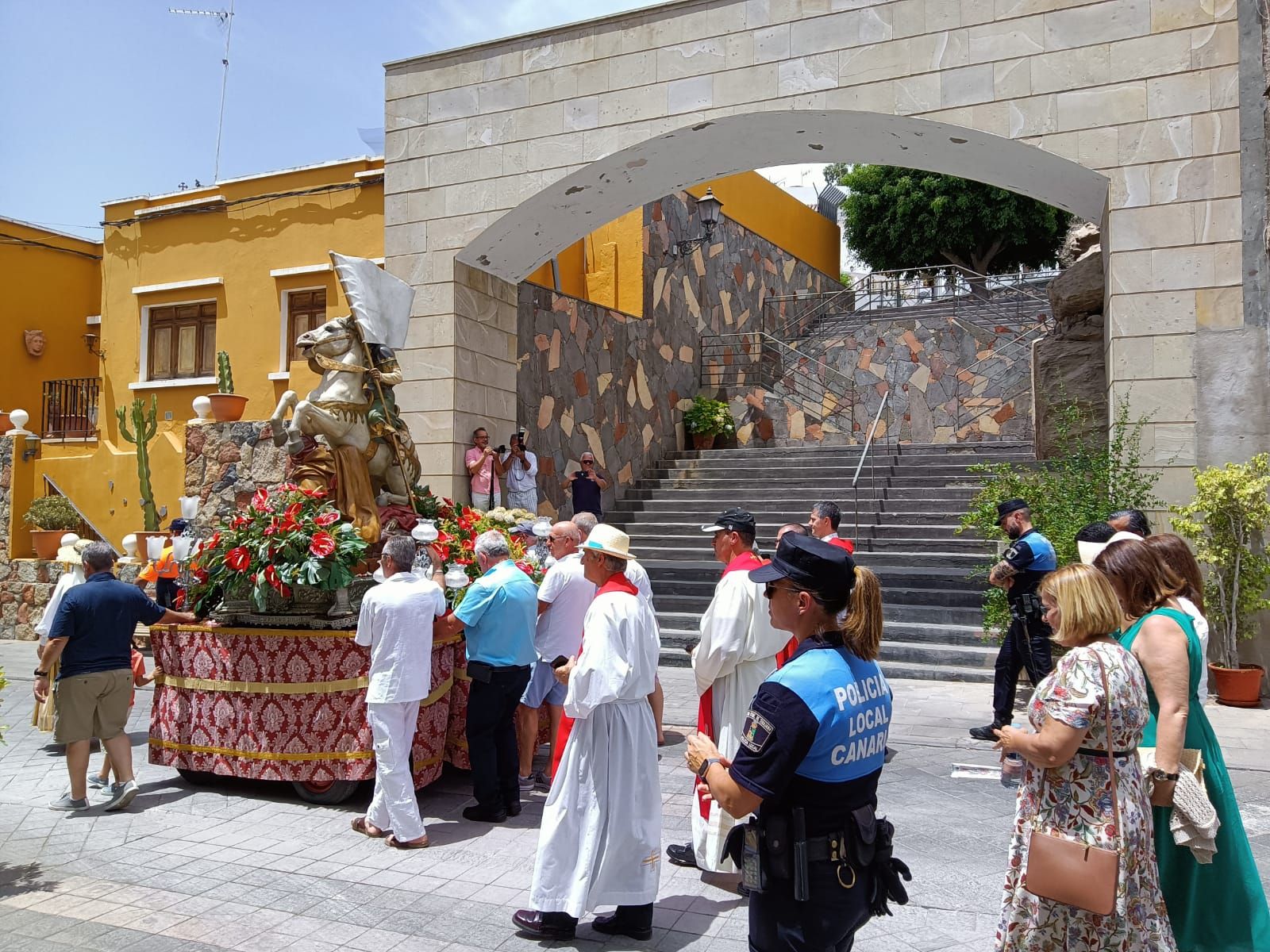 Misa y procesión de Santiago Apóstol en Tunte