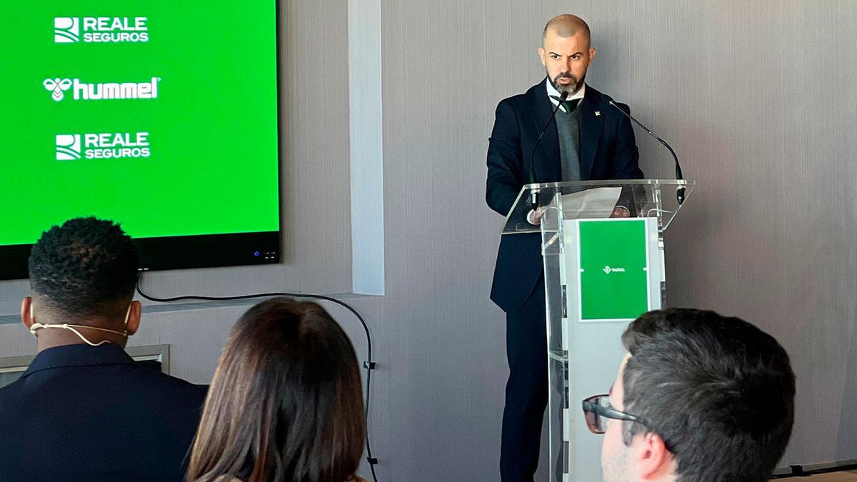 Manu Fajardo, director deportivo del Real Betis.