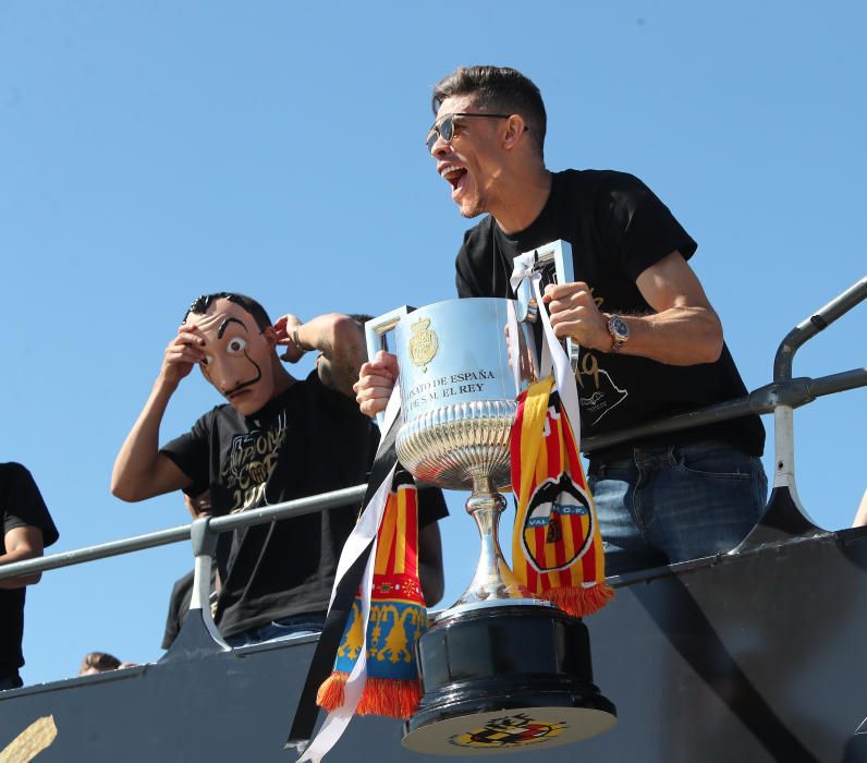 Celebración del Valencia CF campeón de Copa