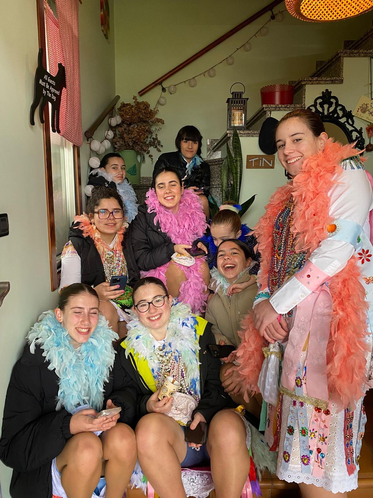 Jóvenes Madamas, en uno de los domicilios