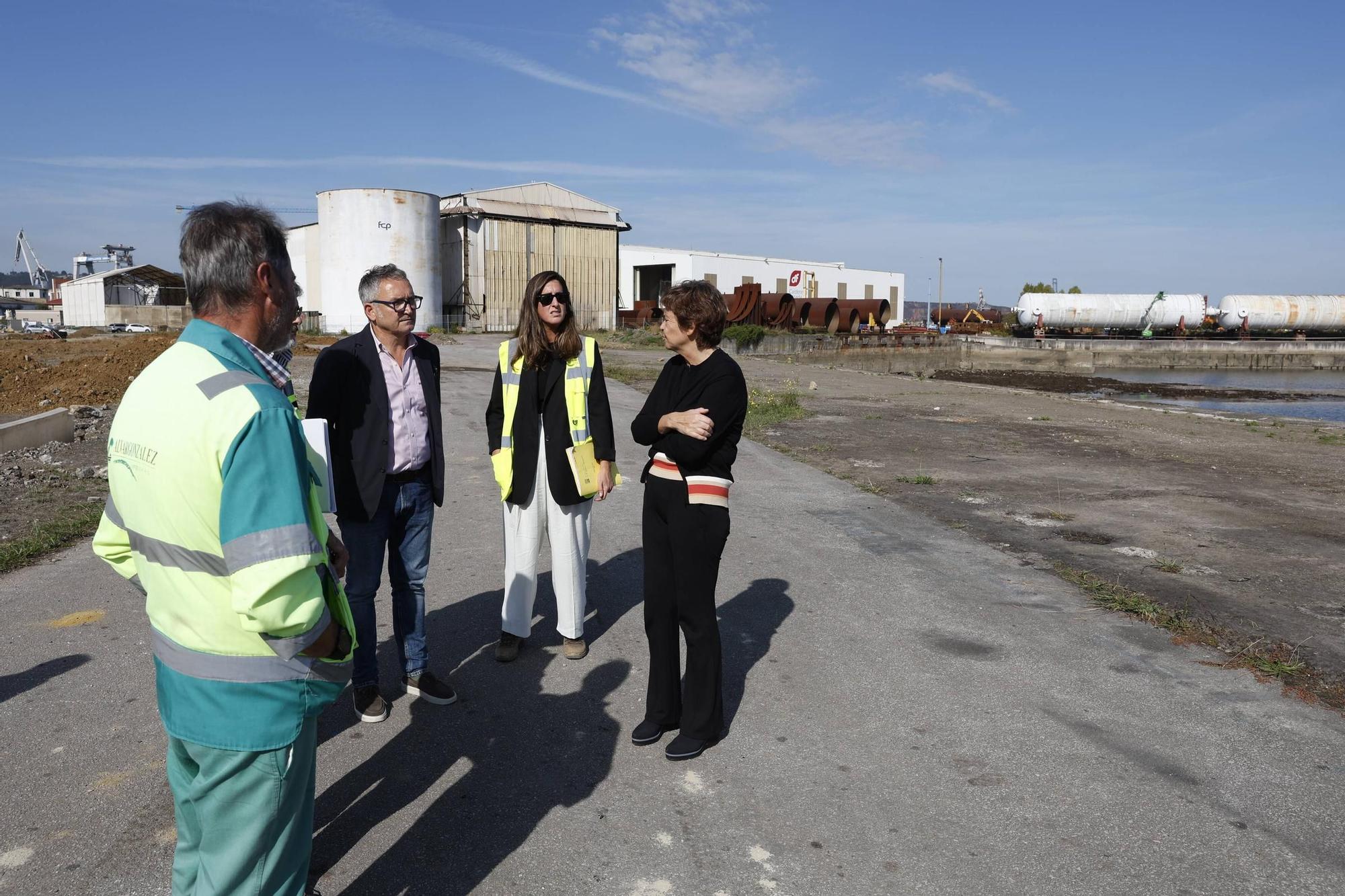 Así avanzan los trabajos en los terrenos de Naval Gijón (en imágenes)