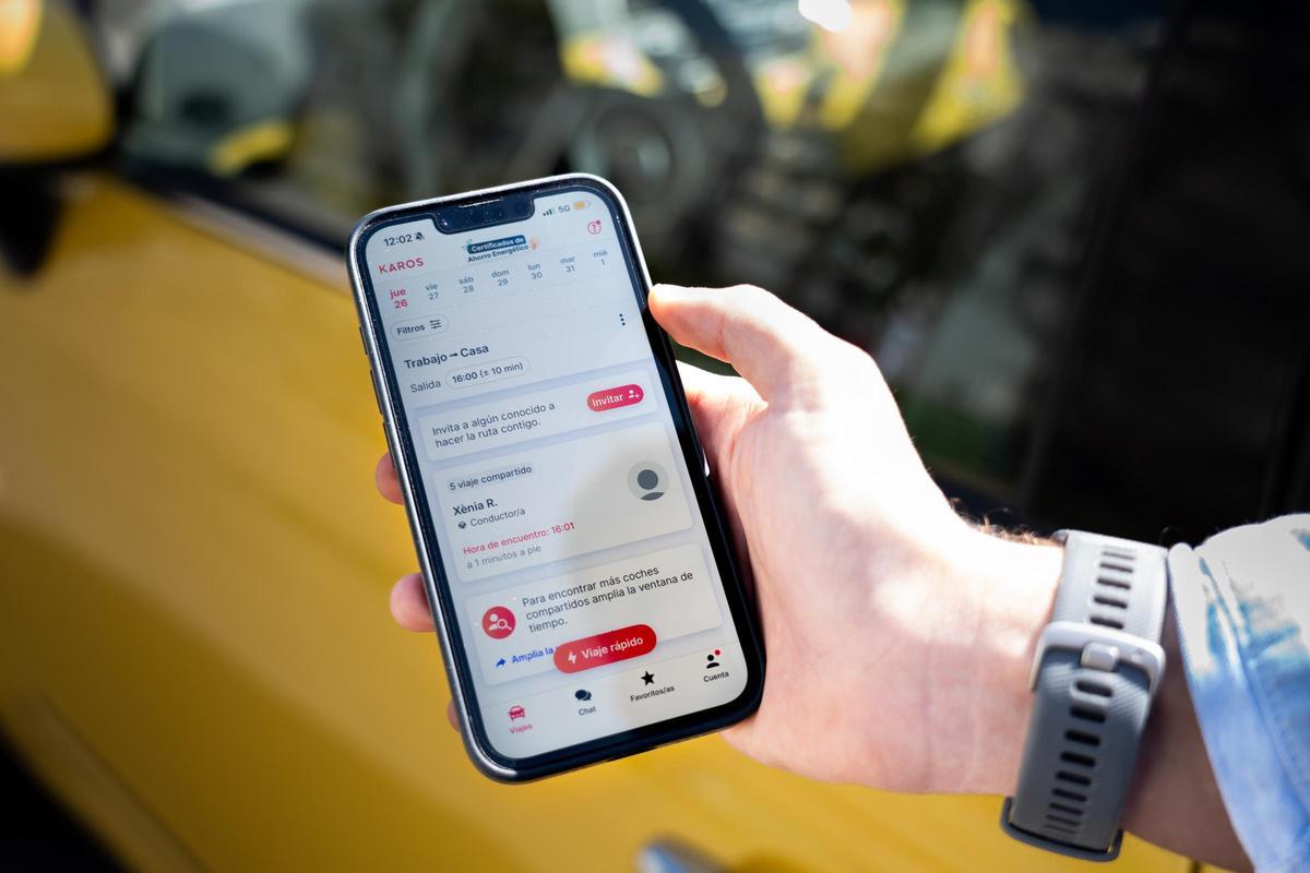 App para compartir coche Karos