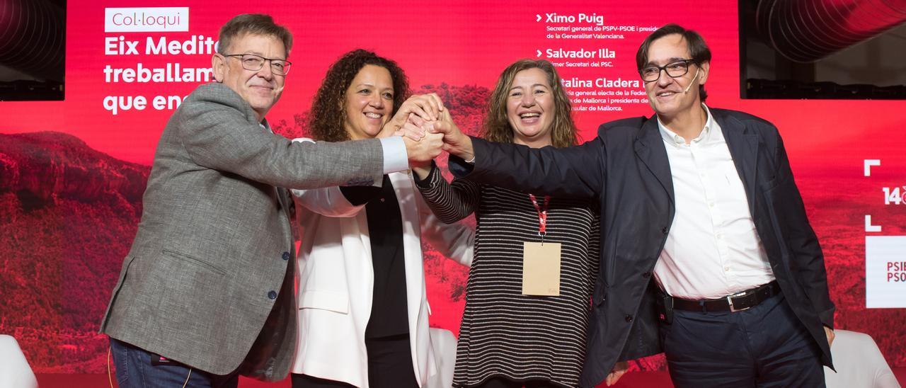 Puig, durante el congreso del PSIB-PSOE, que reeligió a Francina Armengol como secretaria general.