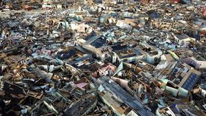 Imagen de la devastación producida por el Dorian en la isla de Gran Abaco, en las Bahamas.