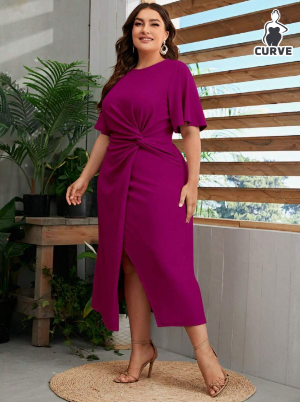Vestido fucsia de Shein