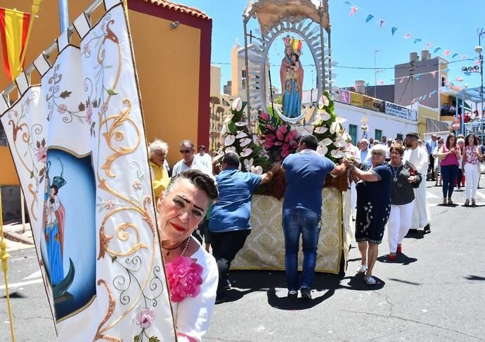 05/08/2019 LOMO MAGULLO. TELDE. Procesión de la Virgen de Las Nieves y pase de mascotas al finalizar el acto.   Fotógrafa: YAIZA SOCORRO.  | 05/08/2019 | Fotógrafo: Yaiza Socorro