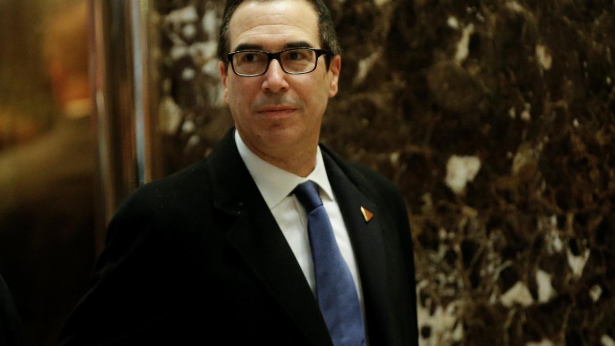 Steven Mnuchin, el elegido por Trump como nuevo secretario del Tesoro.