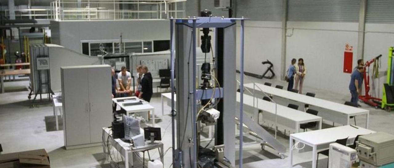 Laboratorio de materiales de la Universidad de Vigo en Ourense.