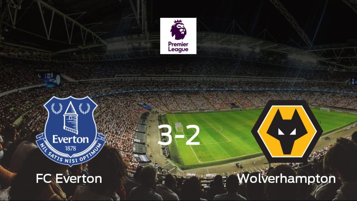 El Everton gana 3-2 en su estadio ante el Wolverhampton Wanderers