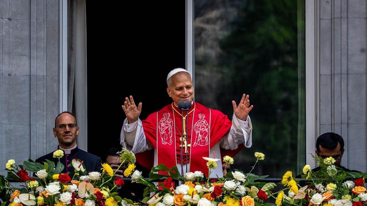 El papa León XIV agradece a Felipe VI durante su primer  discurso tras su visita a España