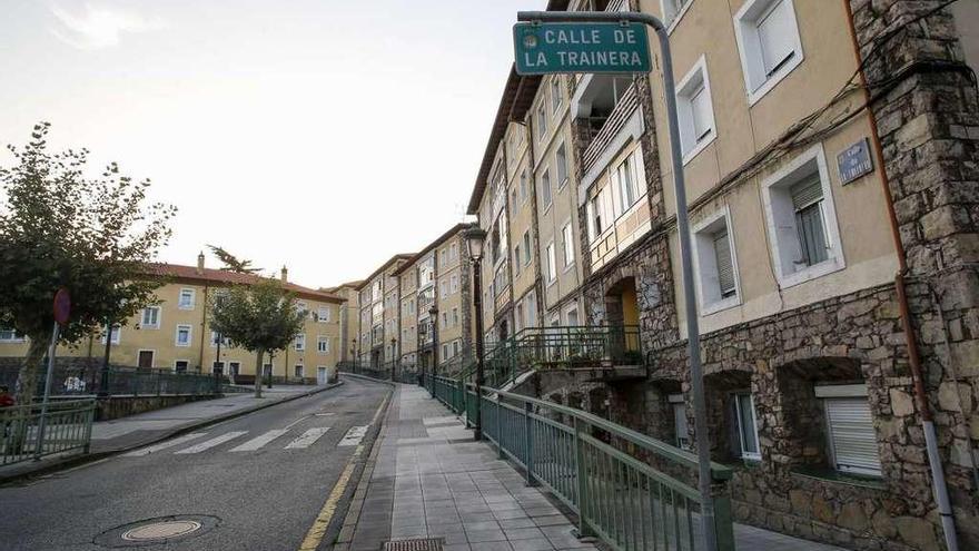 Bloques de viviendas en la calle de la Trainera del Nodo.