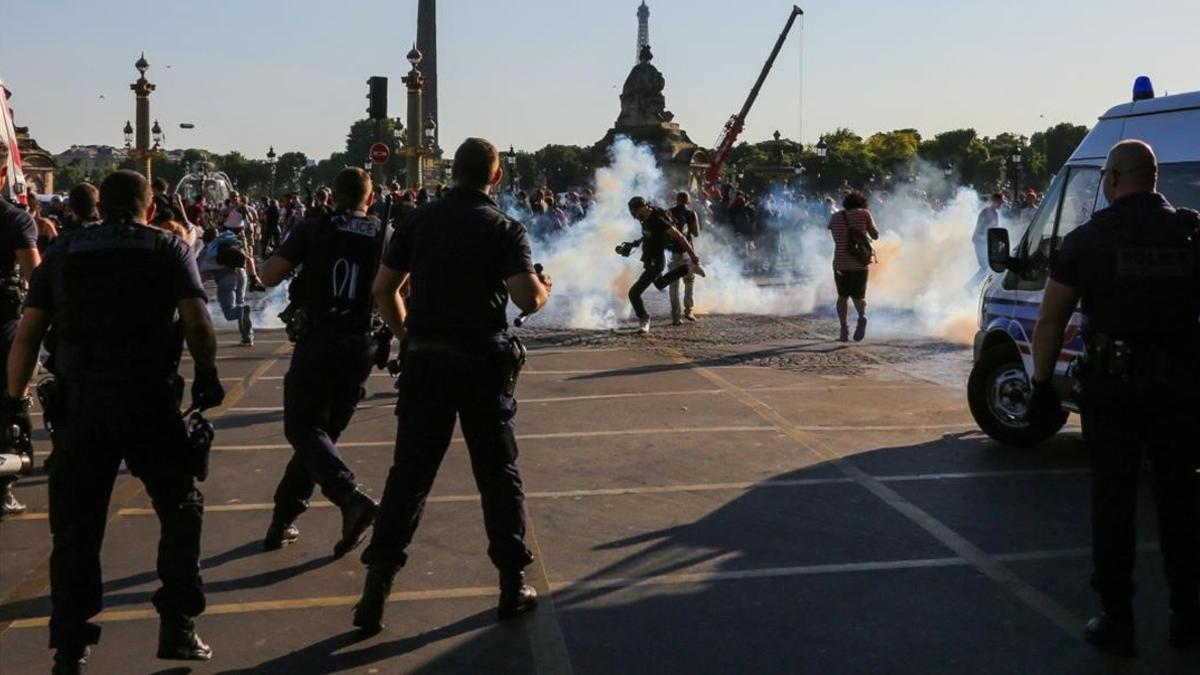 paris protestas reforma laboral macron