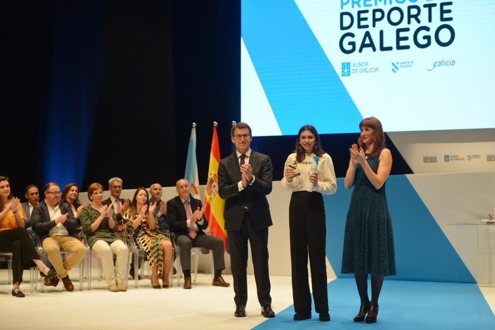 Los premiados, durante la gala // Gustavo Santos