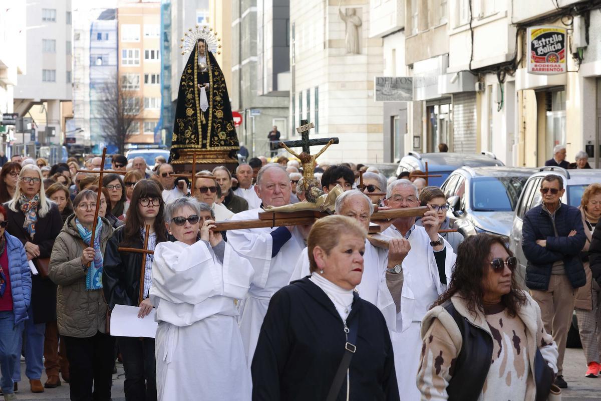 Primera procesión de la parroquia de San Francisco en O Ventorrillo