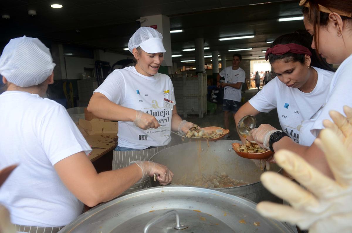 Cocineras en la fiesta de 2019.