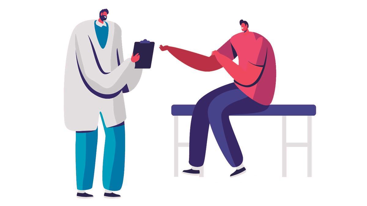 El amor antes de que llamen al siguiente a la consulta.