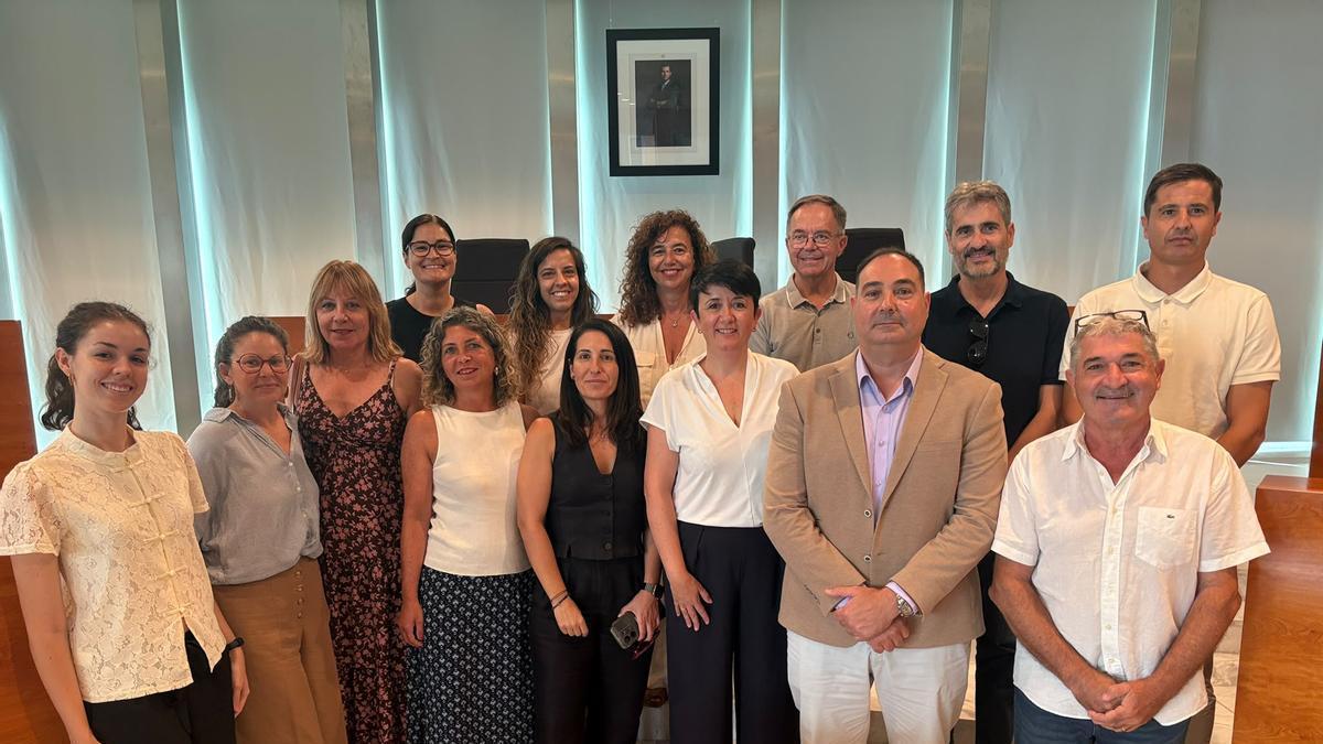 El PSOE de Ibiza en el pleno de política general.