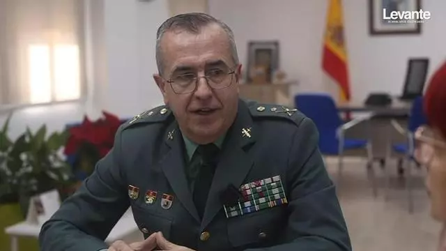 Entrevista al general de la Guardia Civil José Antonio Fernández de Luz, jefe de la VI Zona de València