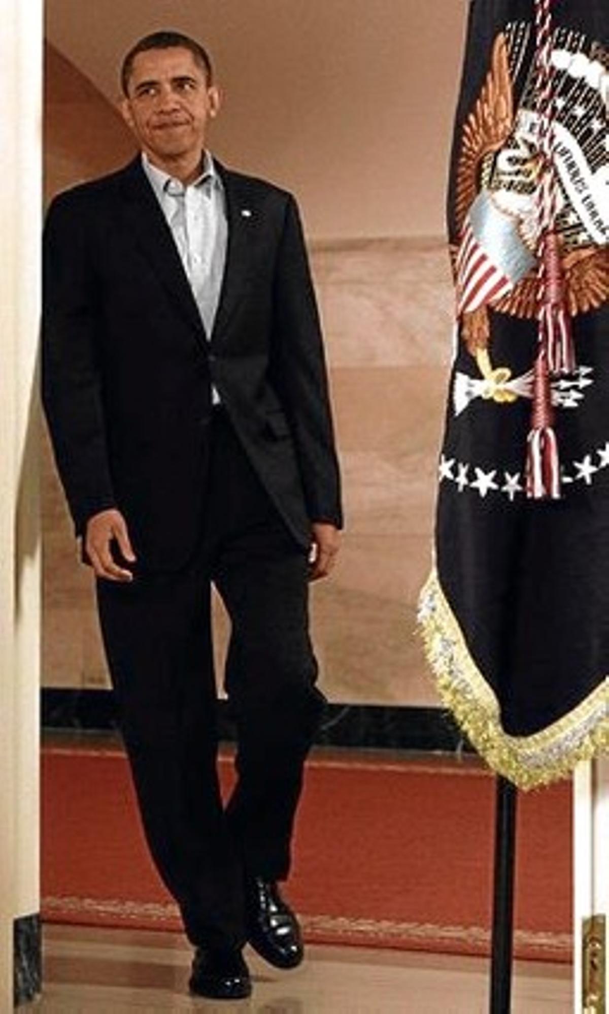 Barack Obama, dissabte passat a la Casa Blanca.