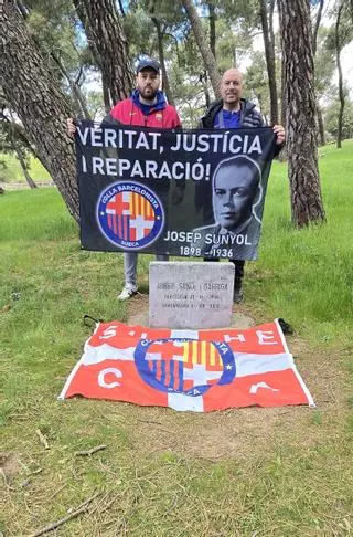 La peña blaugrana de Sueca rinde homenaje al expresidente del Barça fusilado en 1936