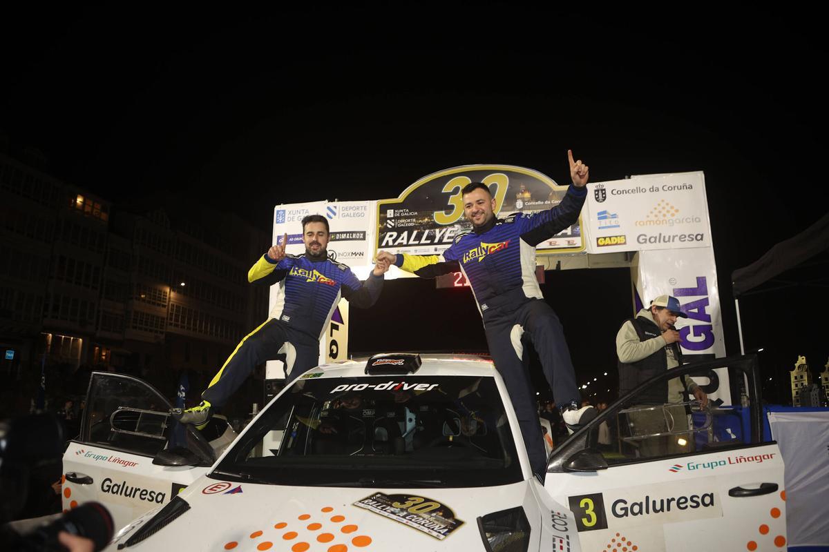 Tramo de Betanzos - Coiròs del 30 Rally de A Coruña .