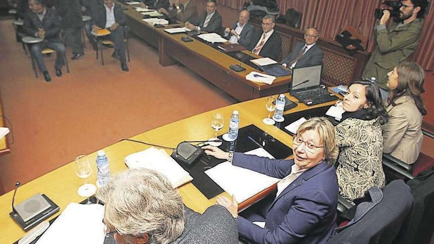 Rosa Quintana, durante la presentación de un informe gallego sobre las consecuencias del &quot;Brexit&quot;. // X. Álvarez