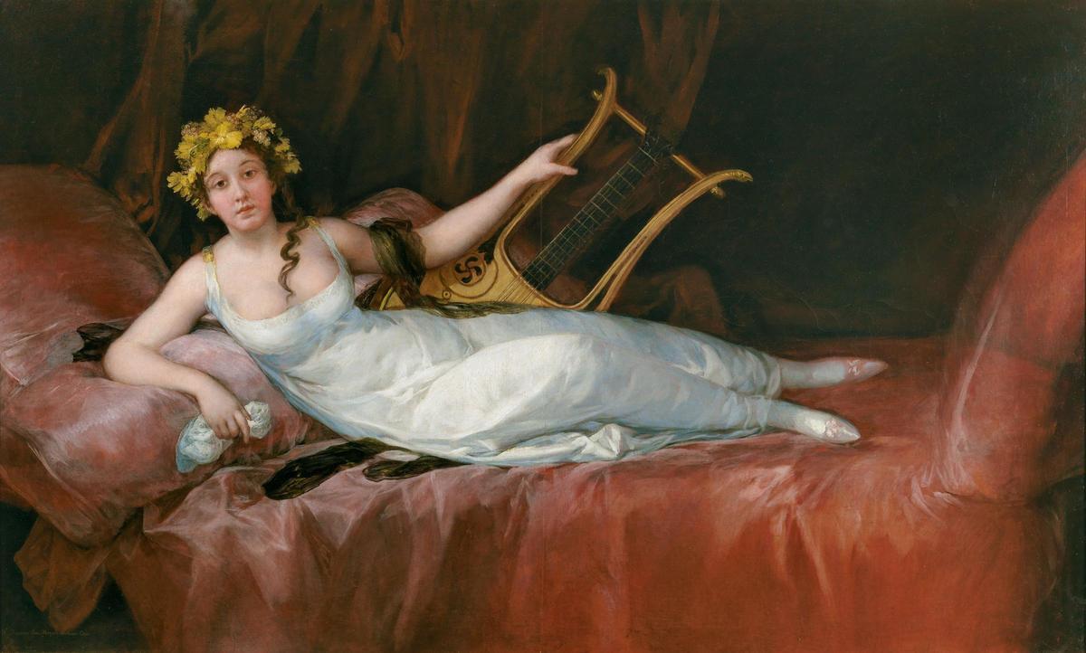 Retrato de "La marquesa de Santa Cruz", pintado por Francisco de Goya en 1805