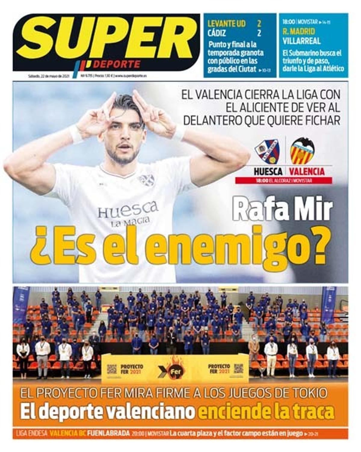 La portada de SUPER de este sábado