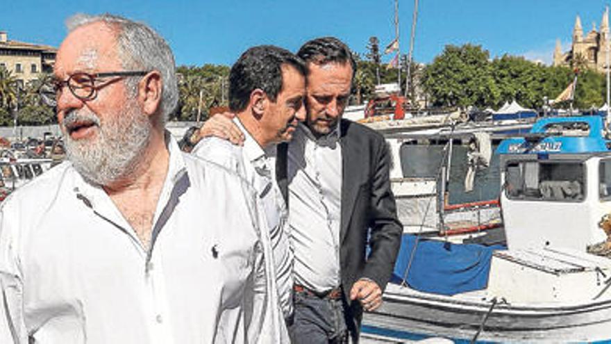 El exministro Cañete, en Palma junto al presidente Bauzá y el conseller Company.