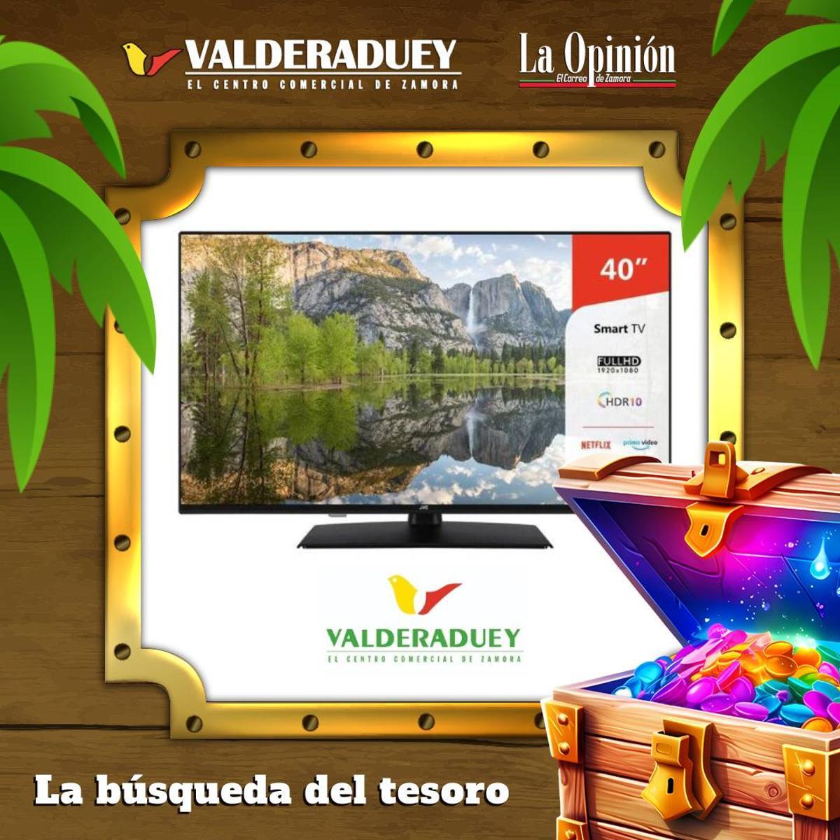 El gran premio final del concurso "La búsqueda del tesoro" en el CC Valderaduey