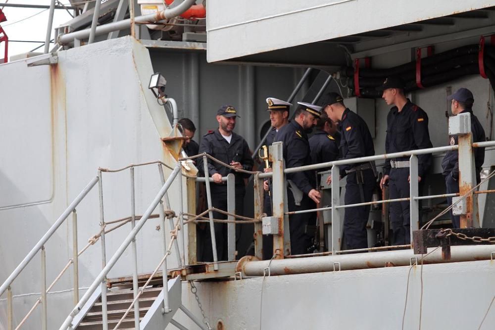 Salida del buque Camino Español hacia Libia desde Cartagena