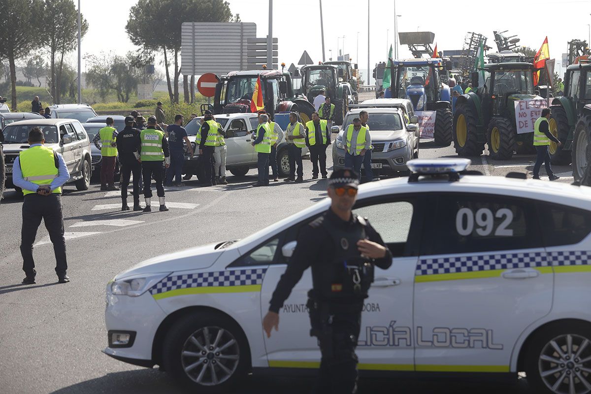 Entrada de la tractorada en Córdoba