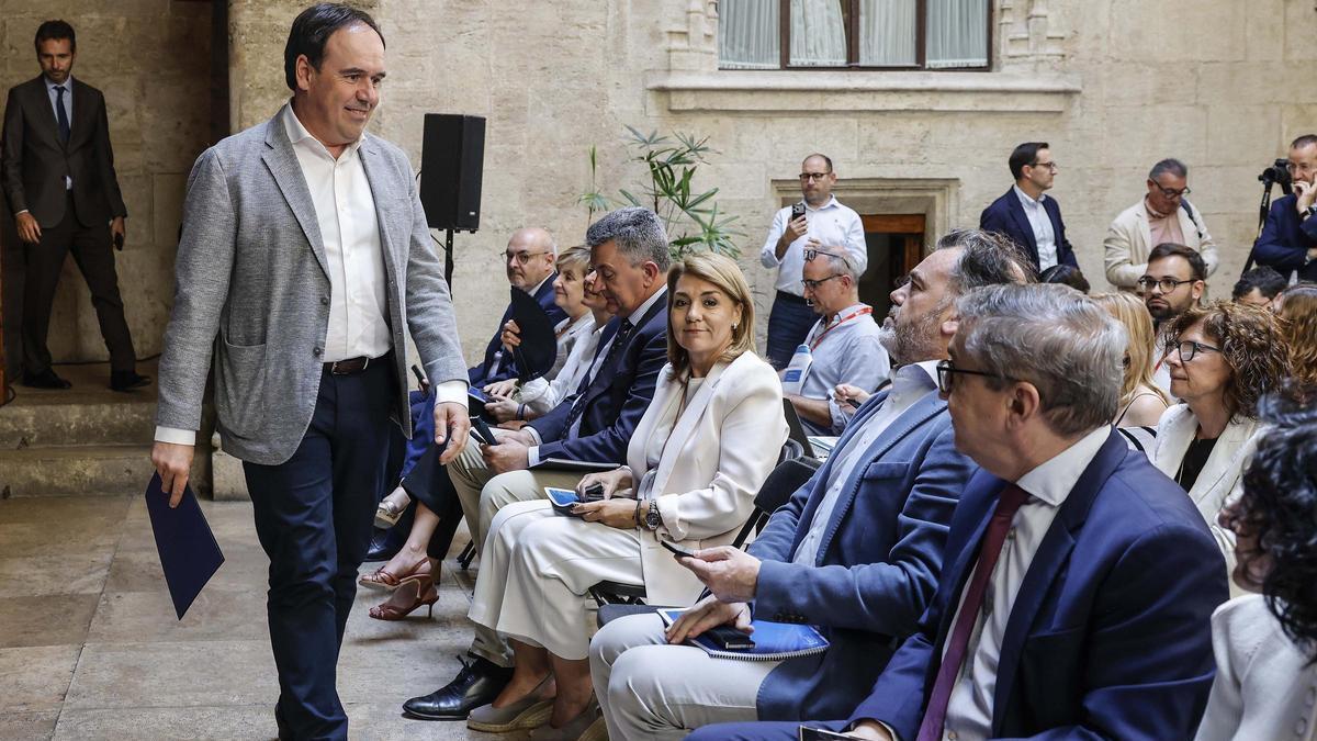 Pérez Llorca, durante la presentación de los presupuestos de 2026.