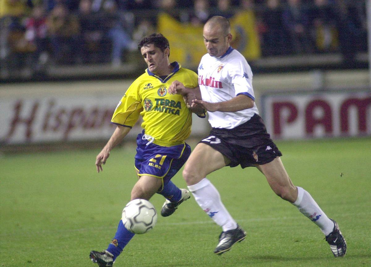 Paco, en un partido con el Zaragoza ante Las Palmas.