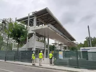 Tragsa culminará en otoño la pasarela y los ascensores de la estación de ferrocarril de Pola de Siero
