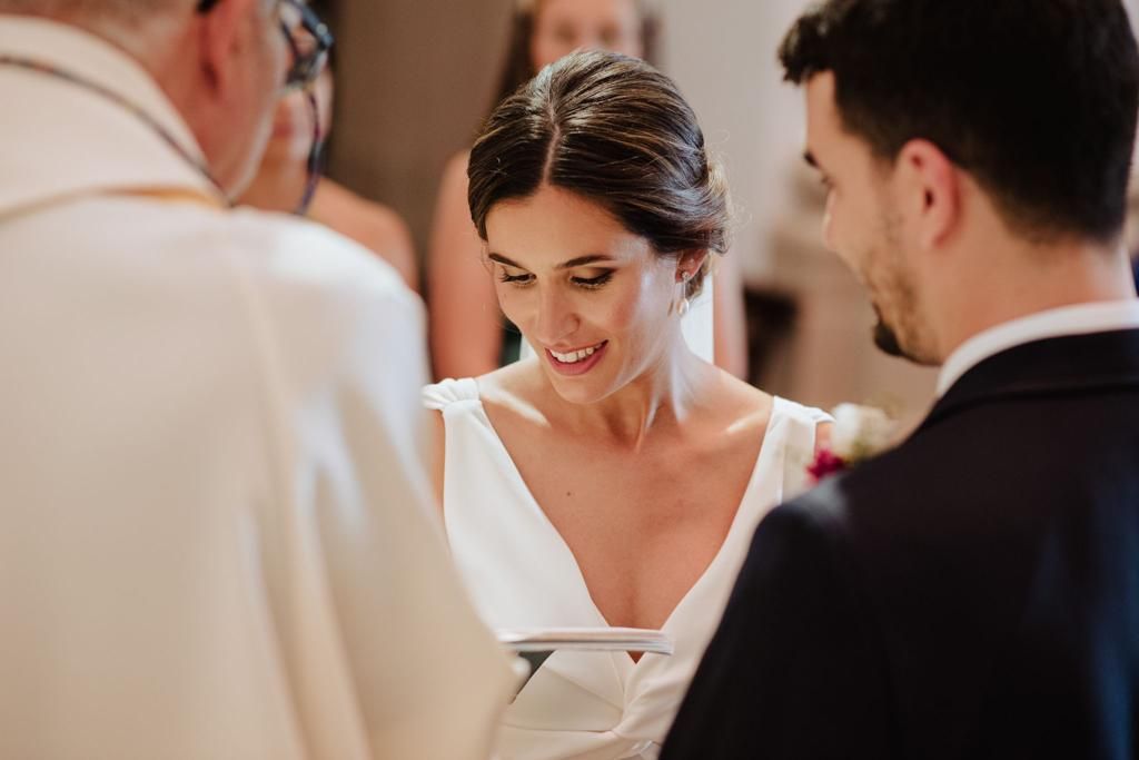 Boda de Meritxell Soler, corte de honor 2018, y el delegado del Joventut de Badalona, Adrià Delgado