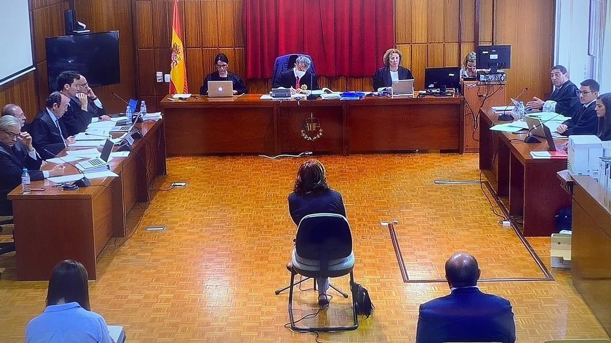 Una de las testigos, declarando en la tercera vista del caso Auditorio.