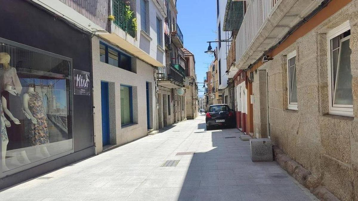 Calle del casco vello de Cangas