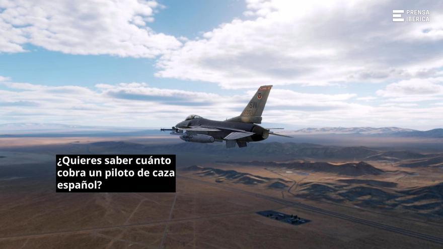 Este es el sueldo base de un piloto de caza español y el extra que recibe por cada misión