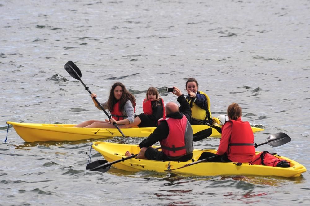 A Cortegada, en kayak