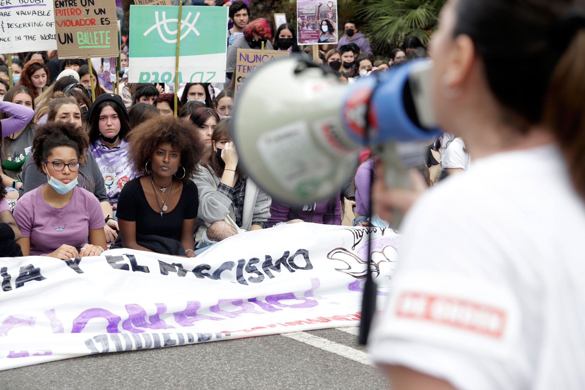 8M en Málaga | Las imágenes de la manifestación estudiantil por el Día de la Mujer