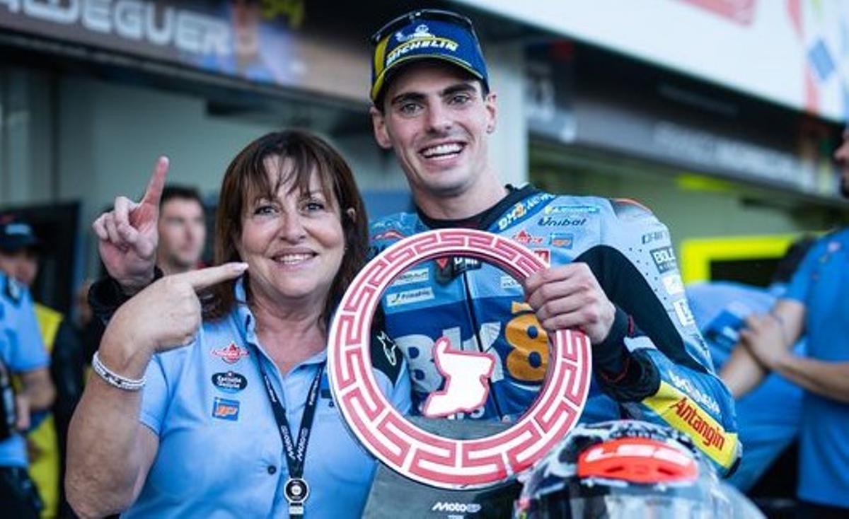 Nadia Padovani, viuda de Fausto Gresini, señala a Fermín Aldeguer como nuevo ganador de un GP.