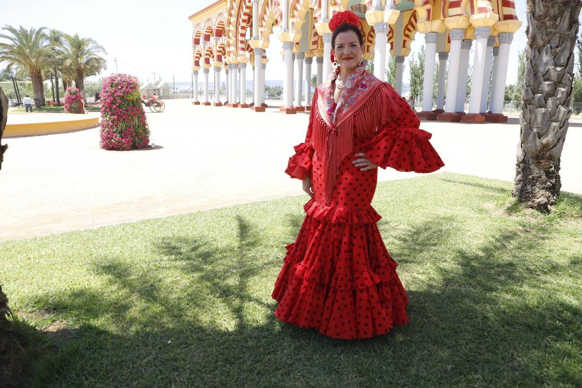 Irene Tirado, con un diseño de Capuccina
