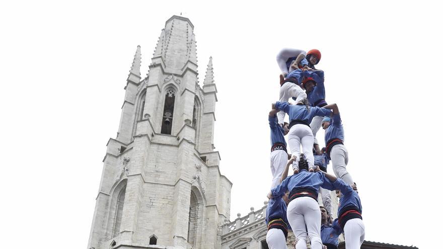 Diada Castellera: El 4d8 de Marrecs de Salt torna per Girona, Temps de Flors