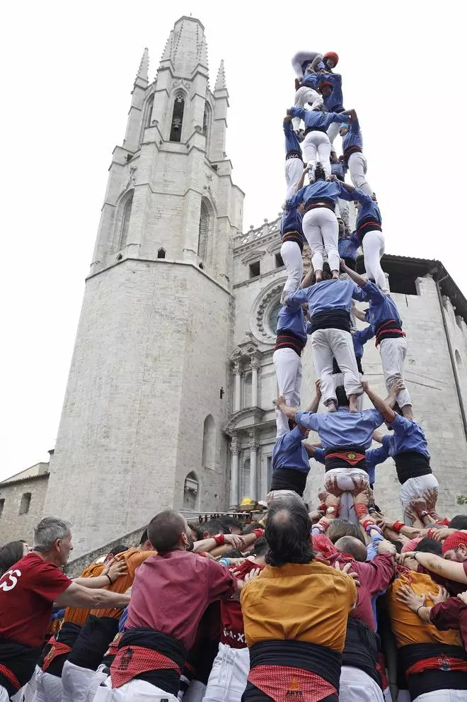 Diada Castellera: El 4d8 de Marrecs de Salt torna per Girona, Temps de Flors
