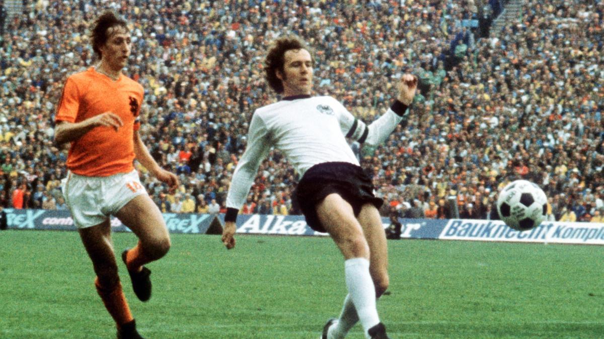 Cruyff en la final del Mundial de Alemania de 1974