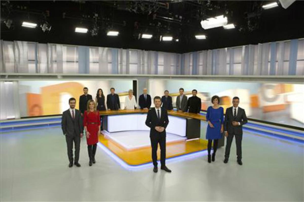 Imagen publicitaria del nuevo plató de informativos de TV3.