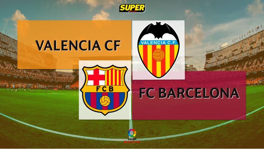 Valencia - Barcelona; jornada 12 de Liga